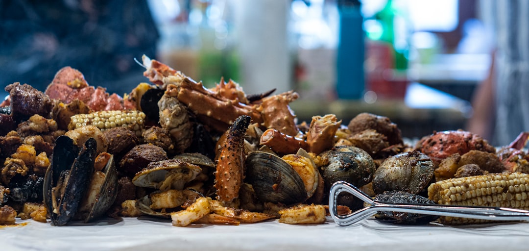 cooked food on white ceramic plate